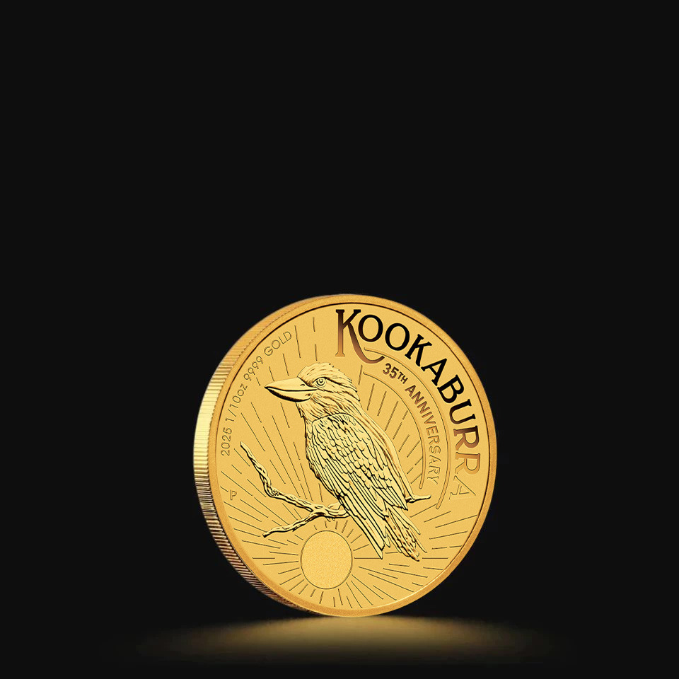 Złota moneta Kookaburra 1/10 oz MIX