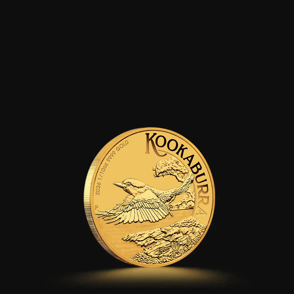 Złota moneta Australijska Kookaburra 2026 1/10 oz