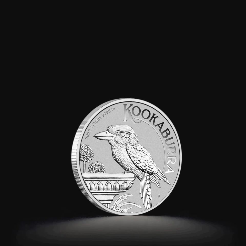 2023 Australia 1/10 Oz Platinum Kookaburra – 15 Dollars, .9995 Fine (Perth Mint, Circulated)