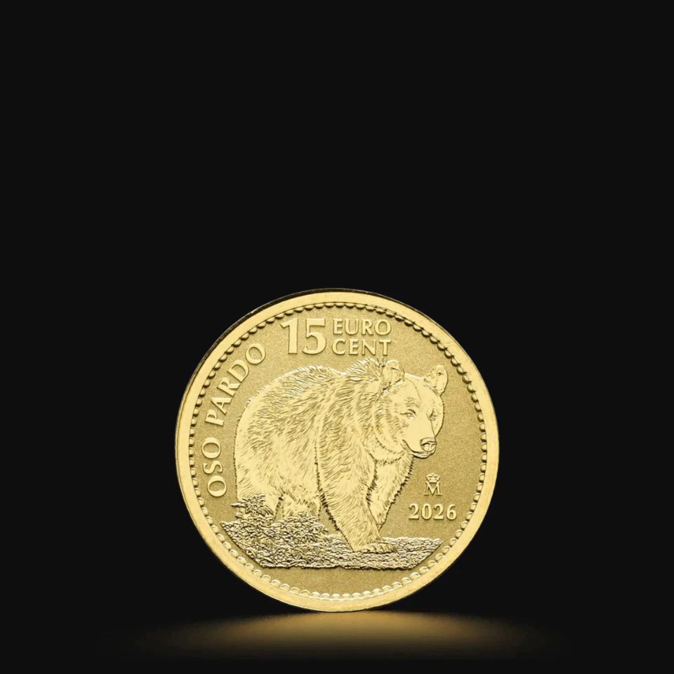 Złota moneta Hiszpański Niedźwiedź 1/10 oz