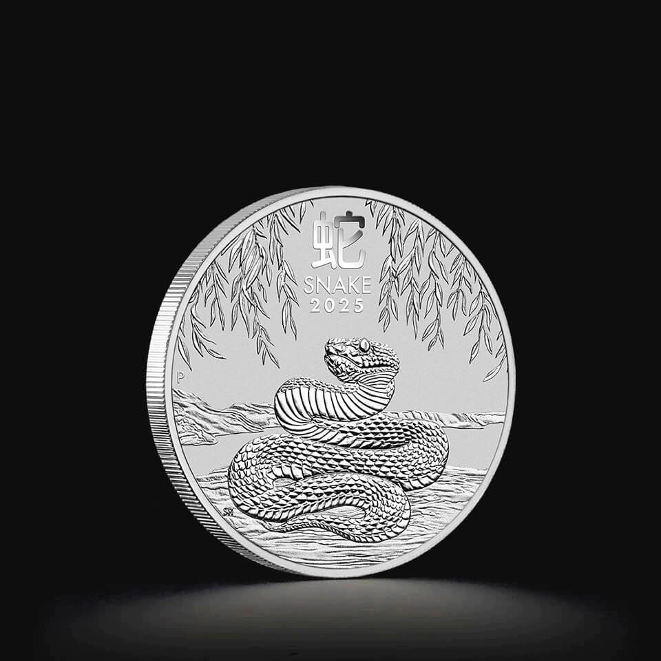 Srebrna moneta Australijski Lunar Rok Węża 2025 1/2 oz