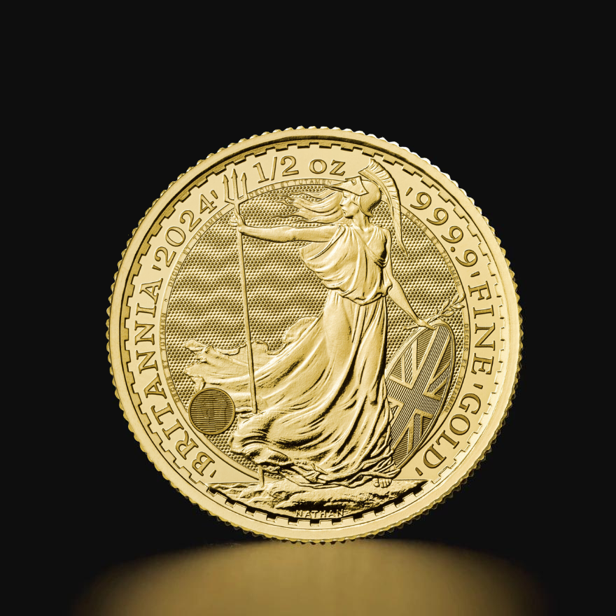 Złota moneta Britannia 1/2 oz