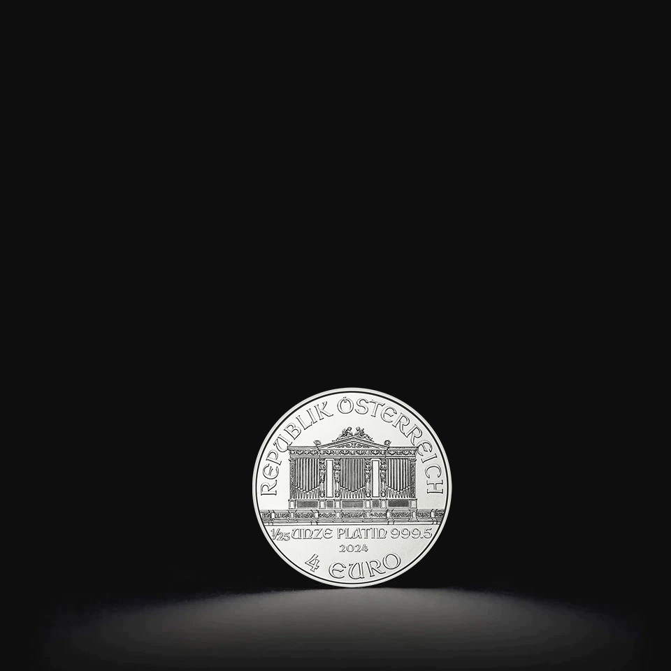 Platynowa moneta Wiedeński Filharmonik 1/25 oz