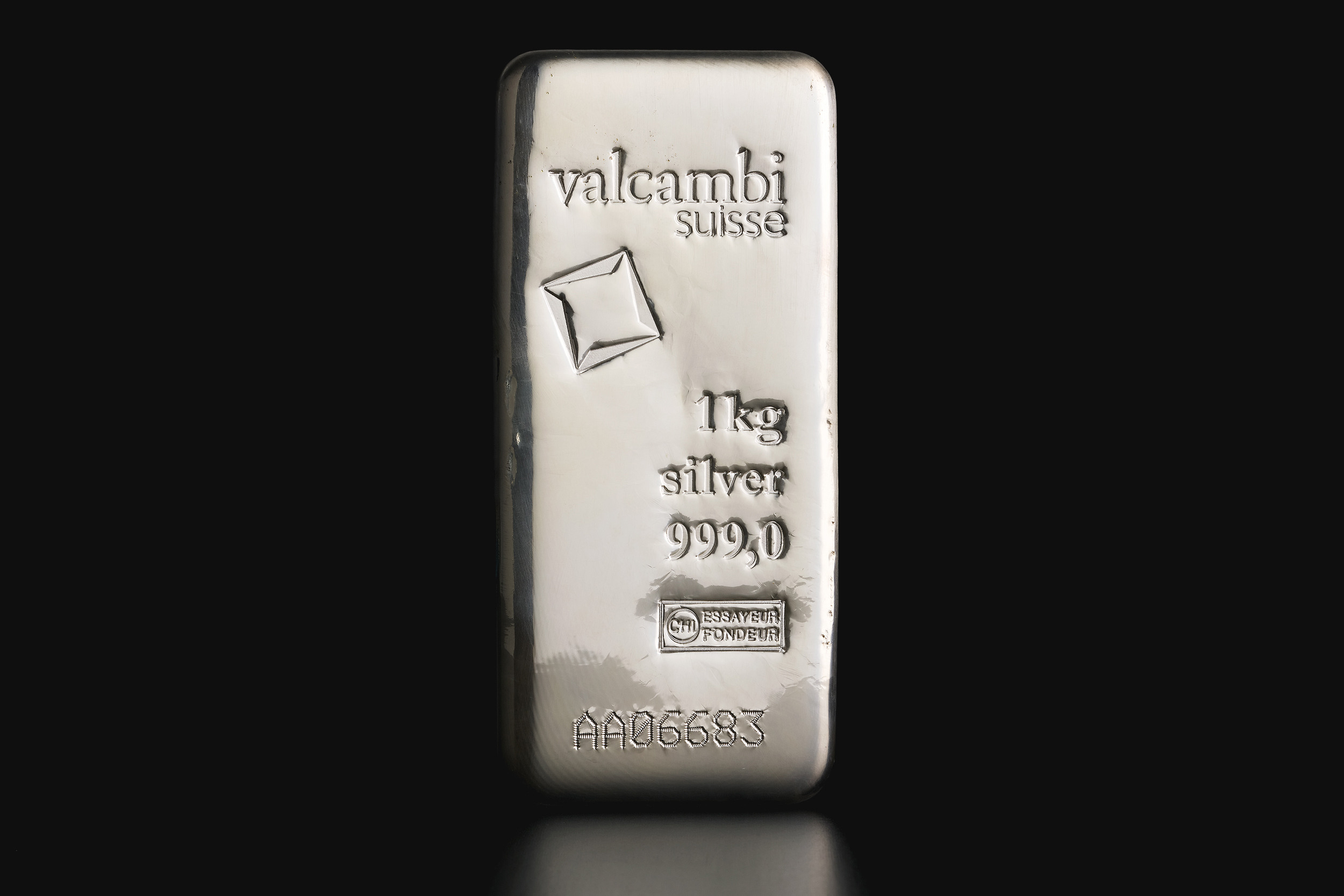 Sztabka srebra 1kg Valcambi