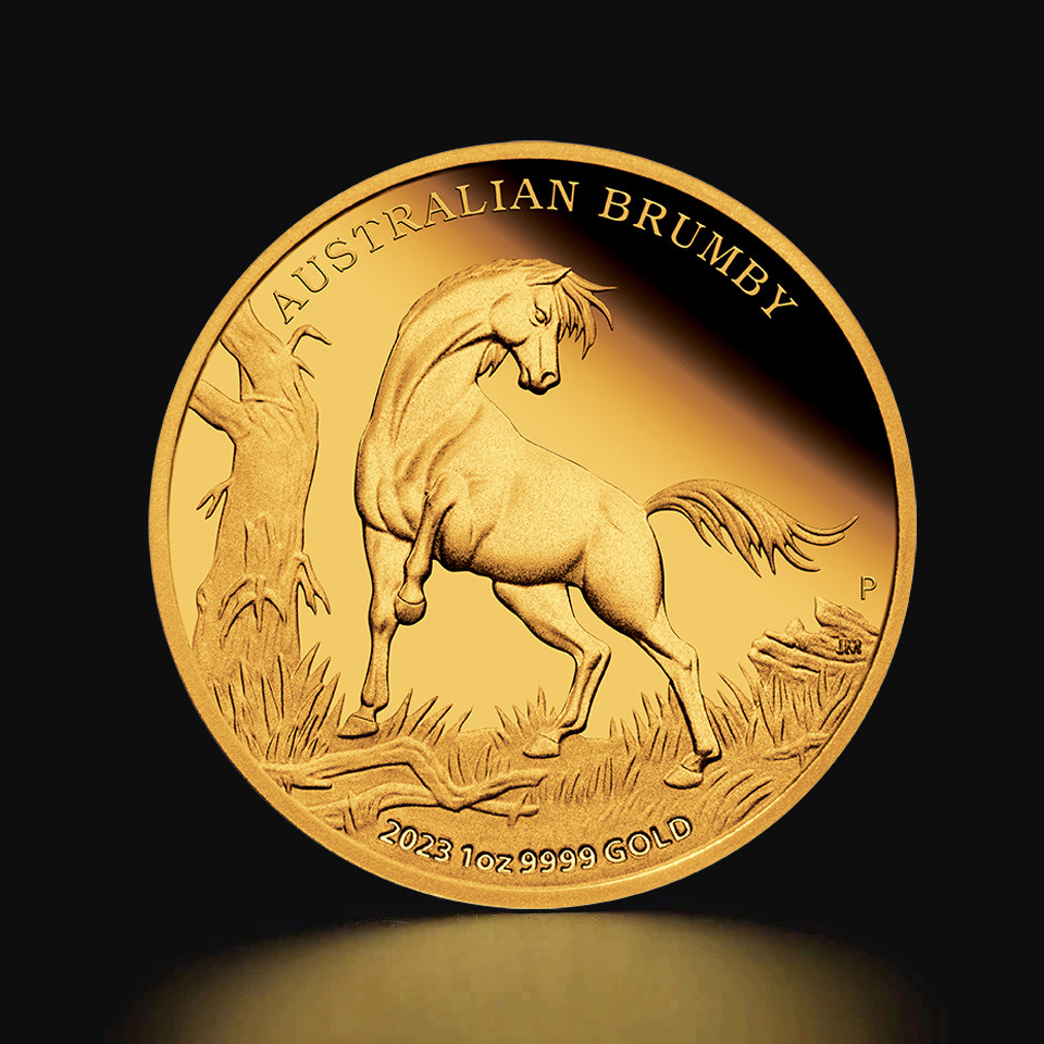 Złota moneta Australijski Brumby Proof 1 oz