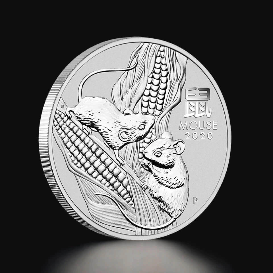 Srebrna moneta Australijski Lunar Rok Myszy 2020 1 oz