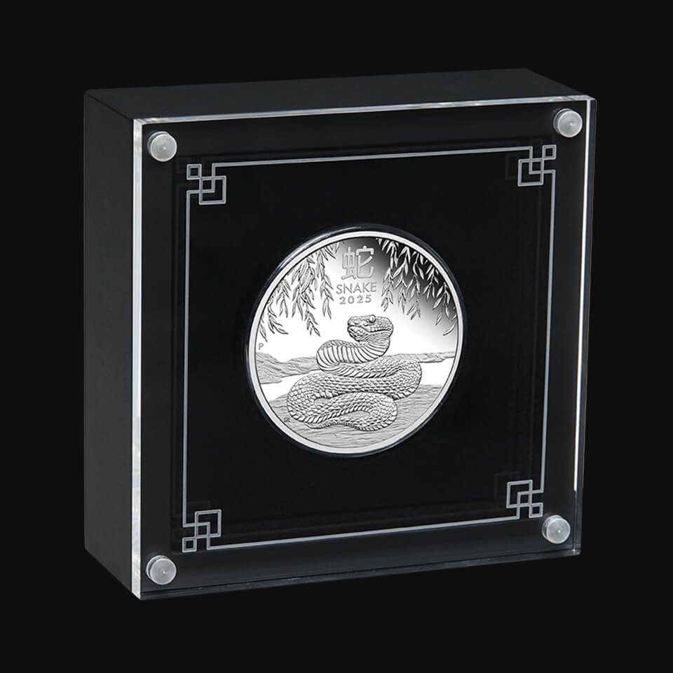 thumbnail image 2 of 2025 1/2 Oz Australian Silver Lunar Coin – Year Of The Snake, Perth Mint, .9999 Fine 2 of 6