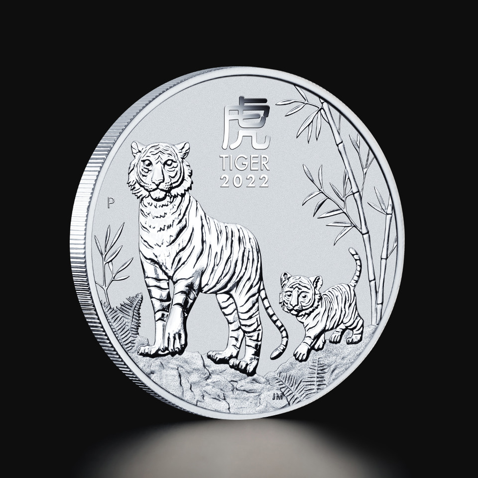 Srebrna moneta Australijski Lunar Rok Tygrysa 2022 1 oz