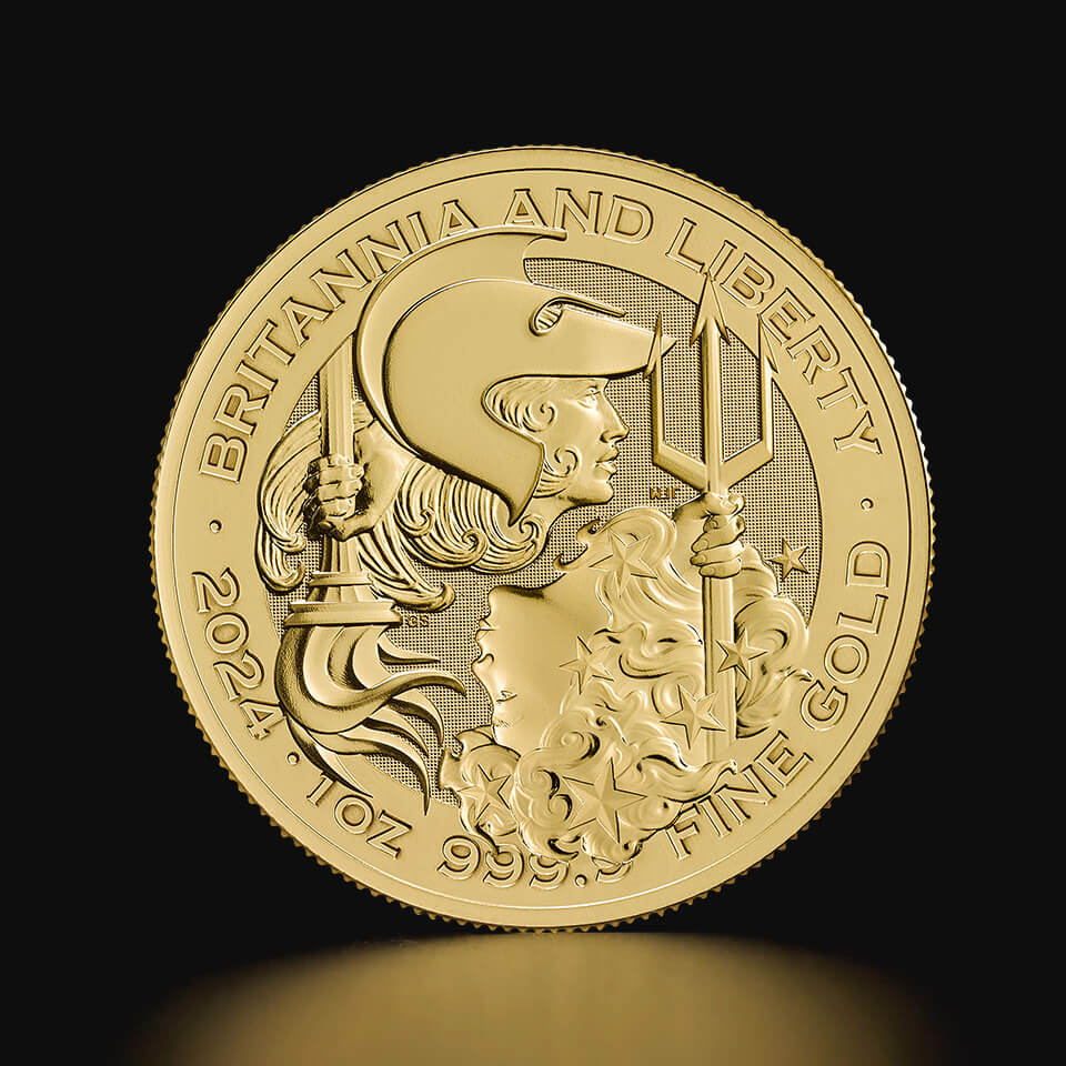 Złota moneta Britannia i Liberty 1 oz