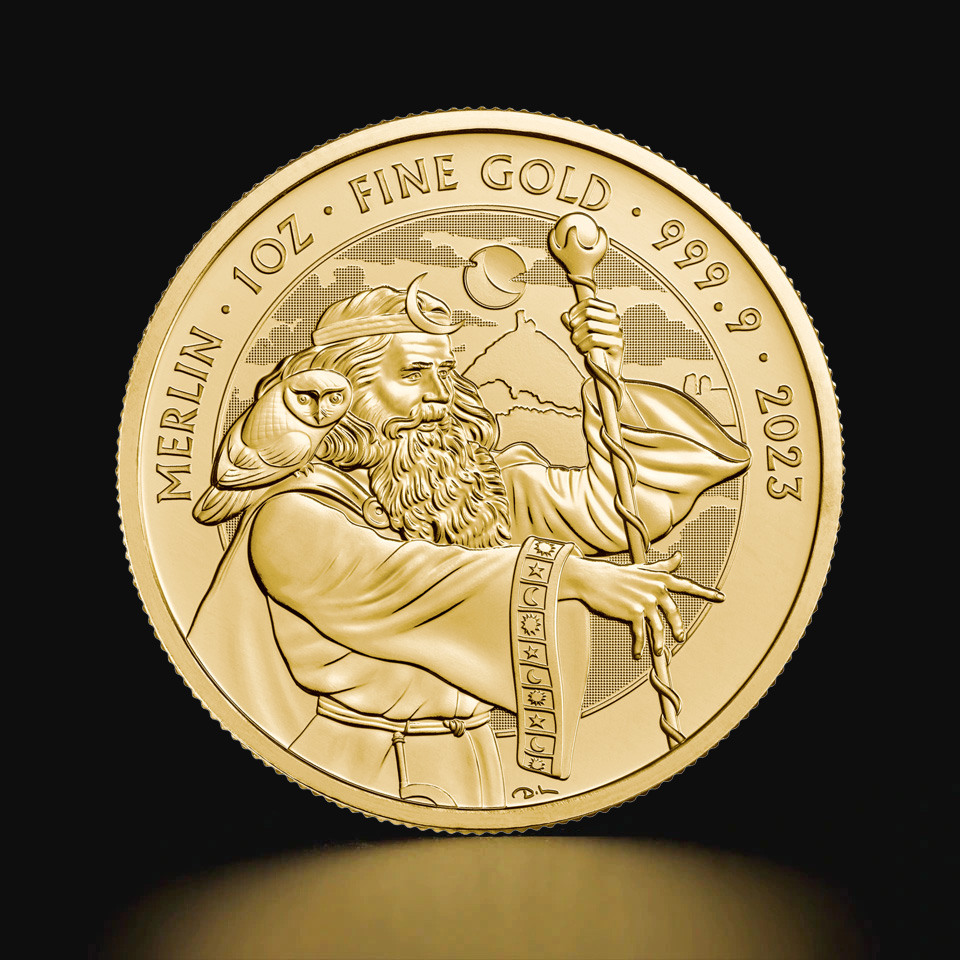Złota moneta Mity i Legendy: Merlin 1 oz