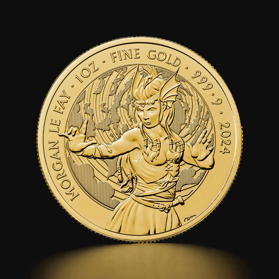 Złota moneta Mity i Legendy Morgan Le Fay 1 oz