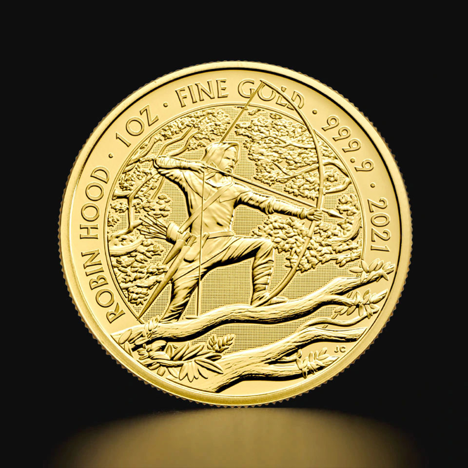 Złota moneta Mity i Legendy – Robin Hood 2021 1 oz