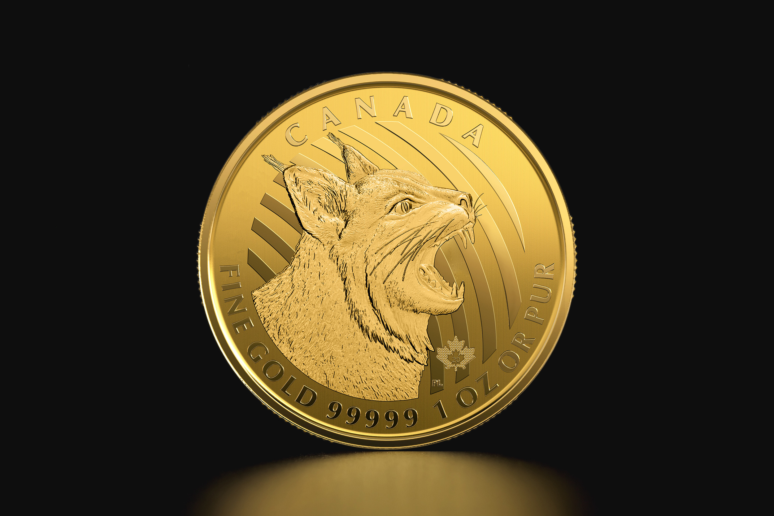 Złota moneta Kanadyjski Zew Natury – Ryś 2020 1 oz