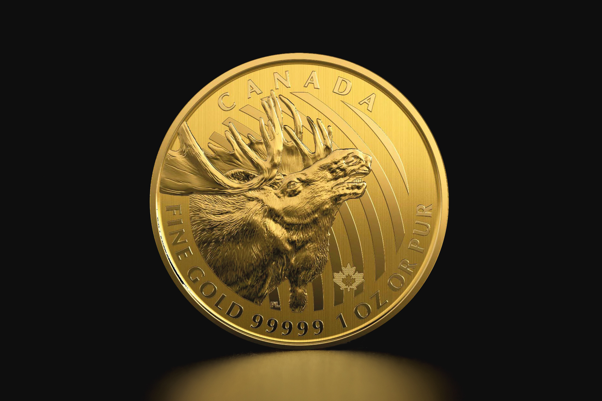 Złota moneta Kanadyjski Zew Natury – Łoś 2019 1 oz