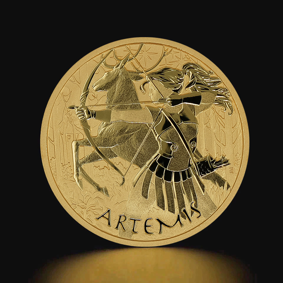 Złota moneta Artemida Bogowie Olimpu 1 oz