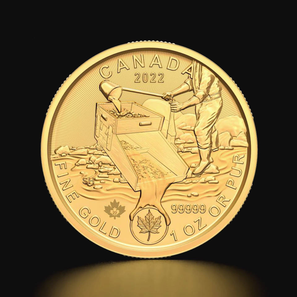 Złota moneta Gorączka Złota Nad Klondike 2022 1 oz