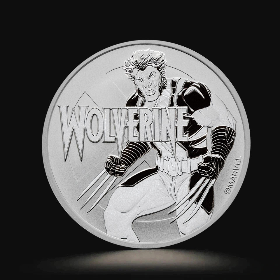 Srebrna moneta Marvel: Wolverine 1 oz