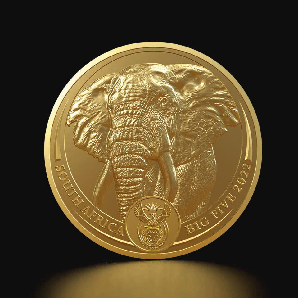 Złota moneta Słoń Big Five 1 oz
