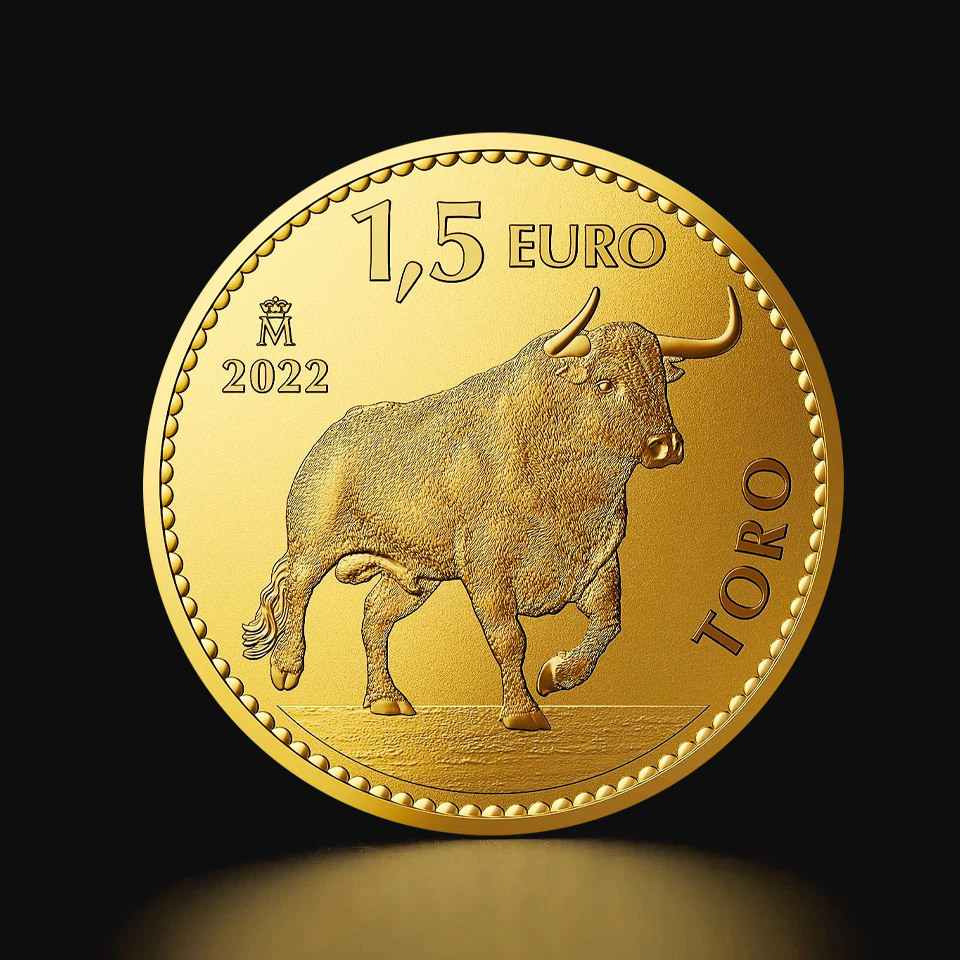 Złota moneta Hiszpański Byk 1 oz