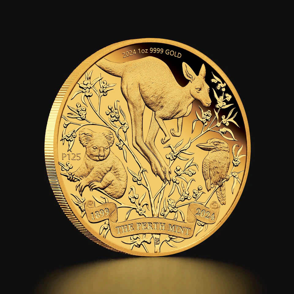 Złota moneta 125 rocznica Perth Mint Proof 1 oz