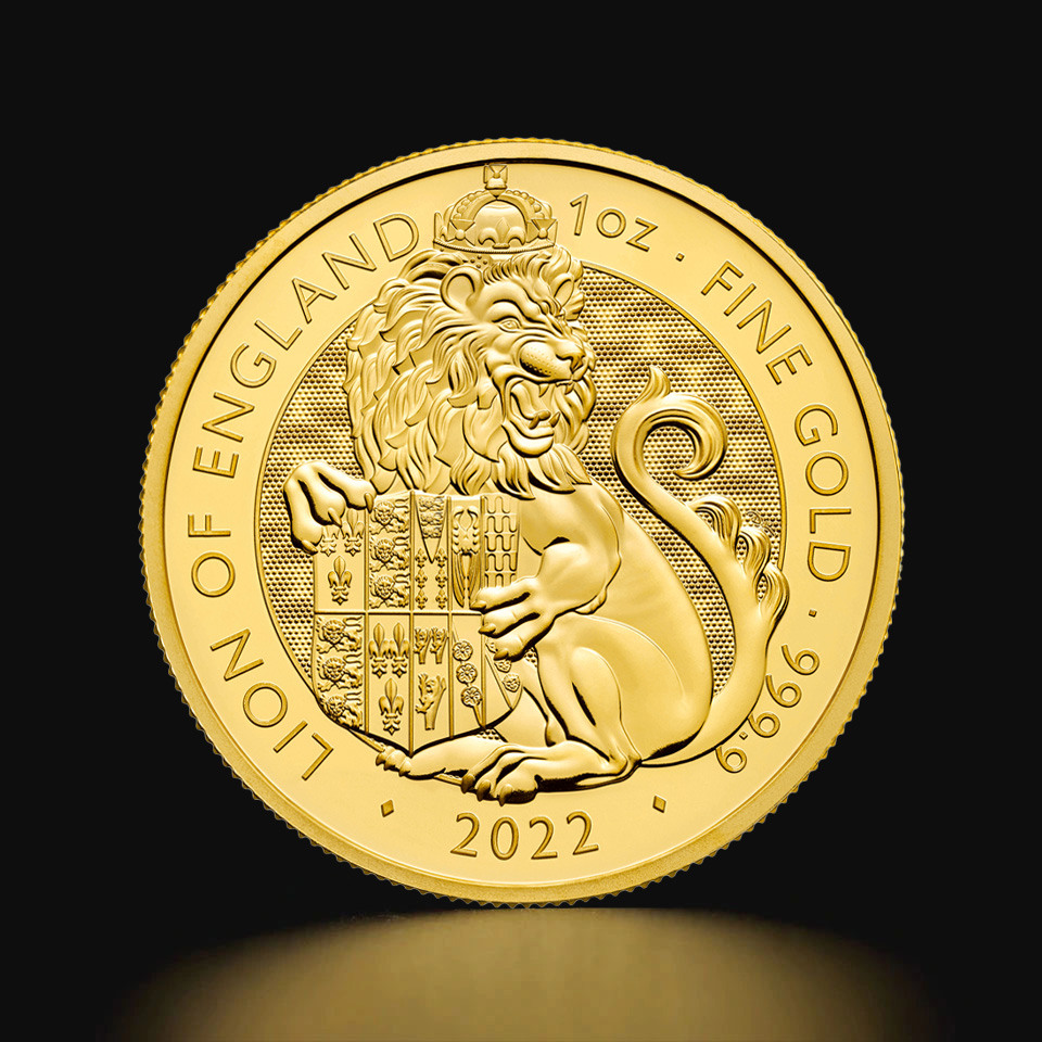 Złota moneta Bestie Tudorów: Lew Anglii 1 oz