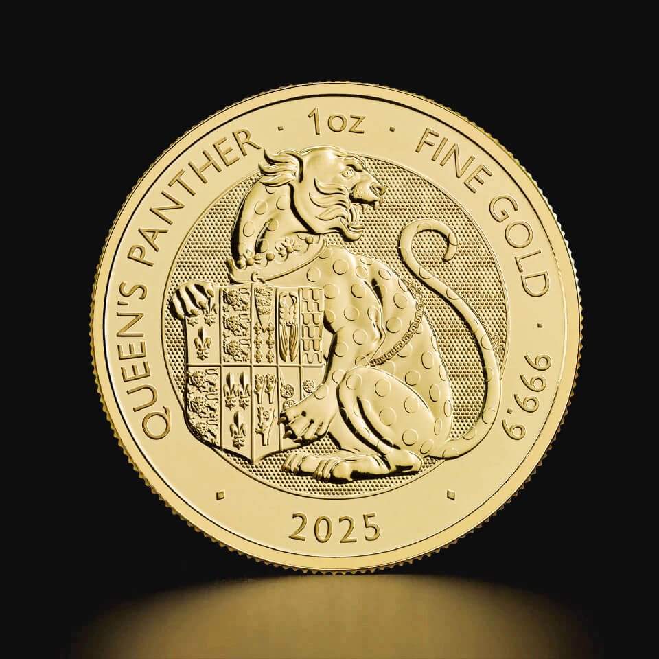 Złota moneta Bestie Tudorów: Pantera Królowej 1 oz