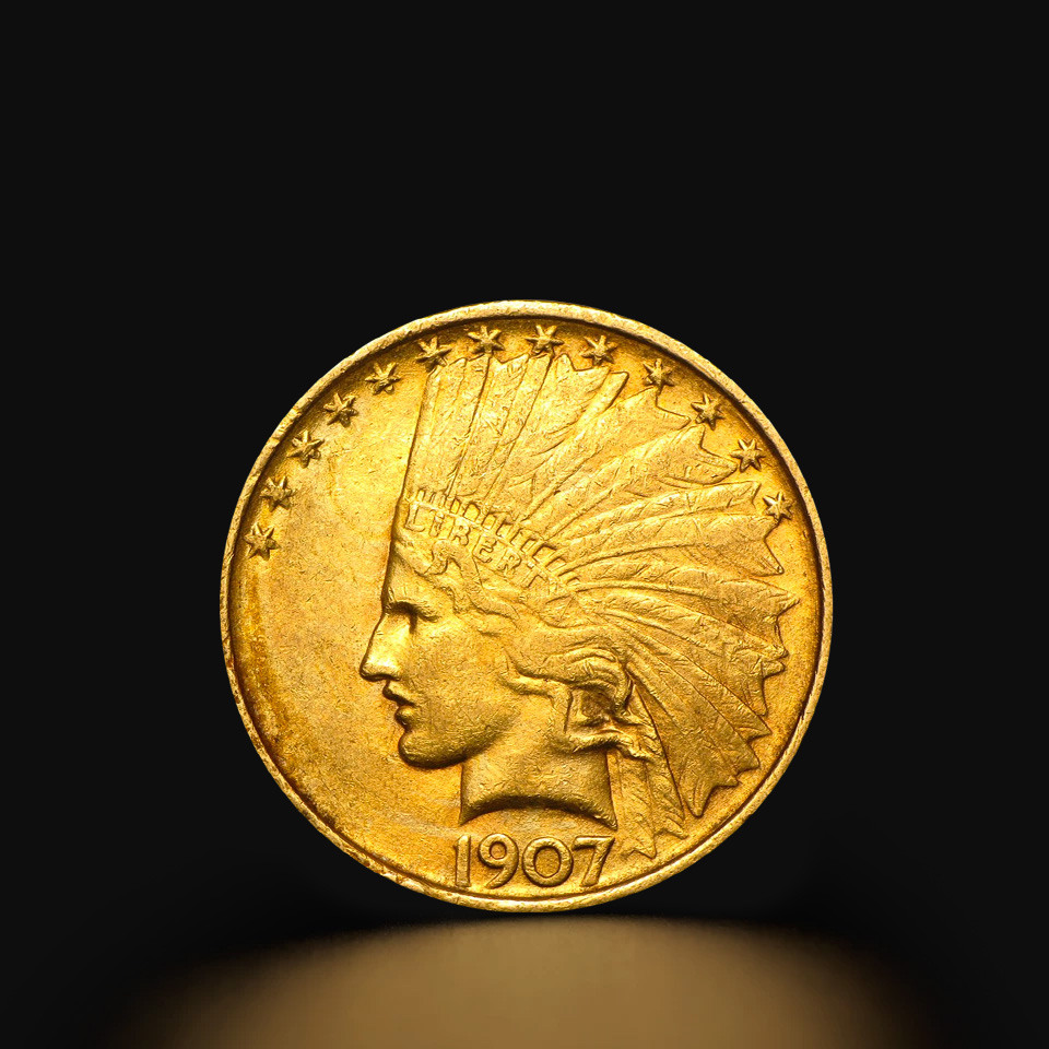 Złota moneta 10 dolarów Indianin 15,03 g