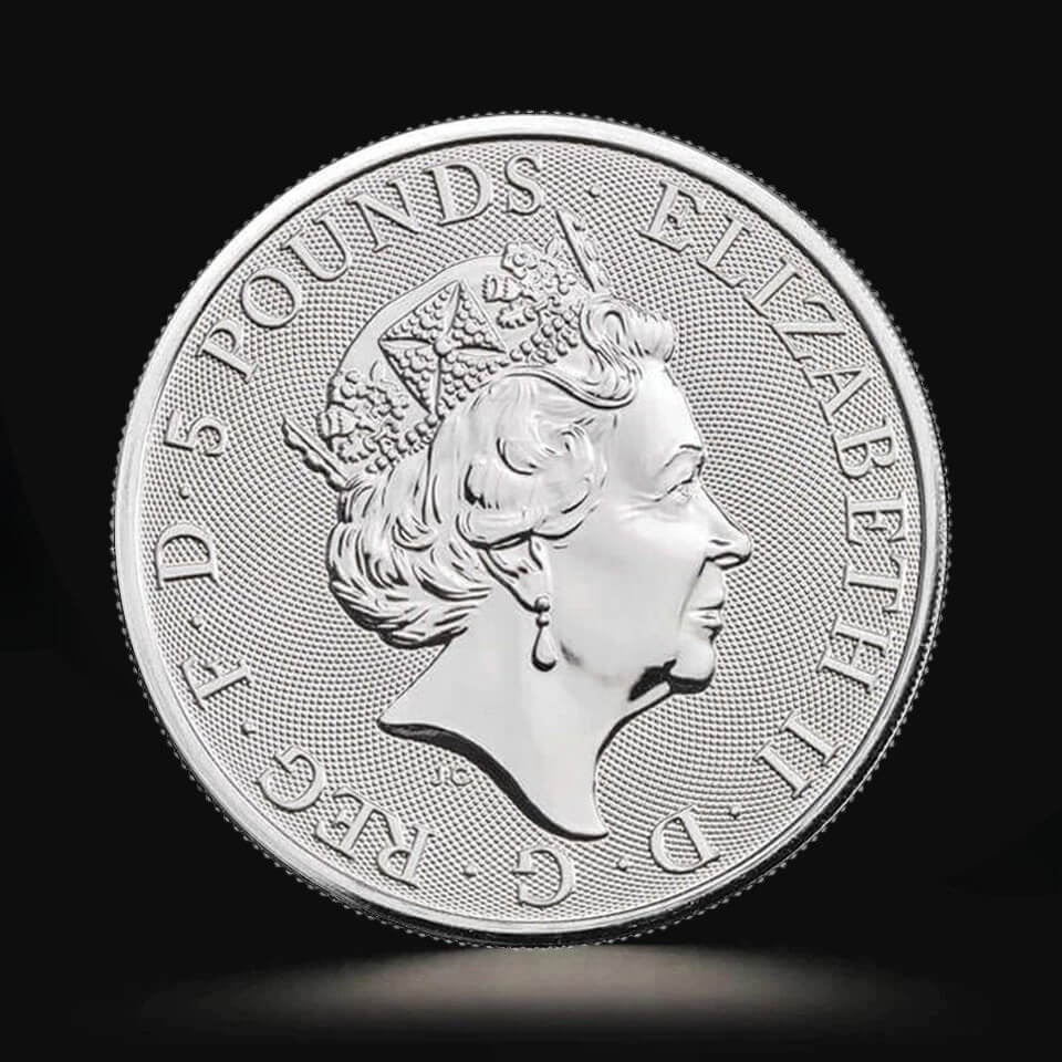 2 oz The Queen's Beasts: The Falcon of the Plantagenets Silver