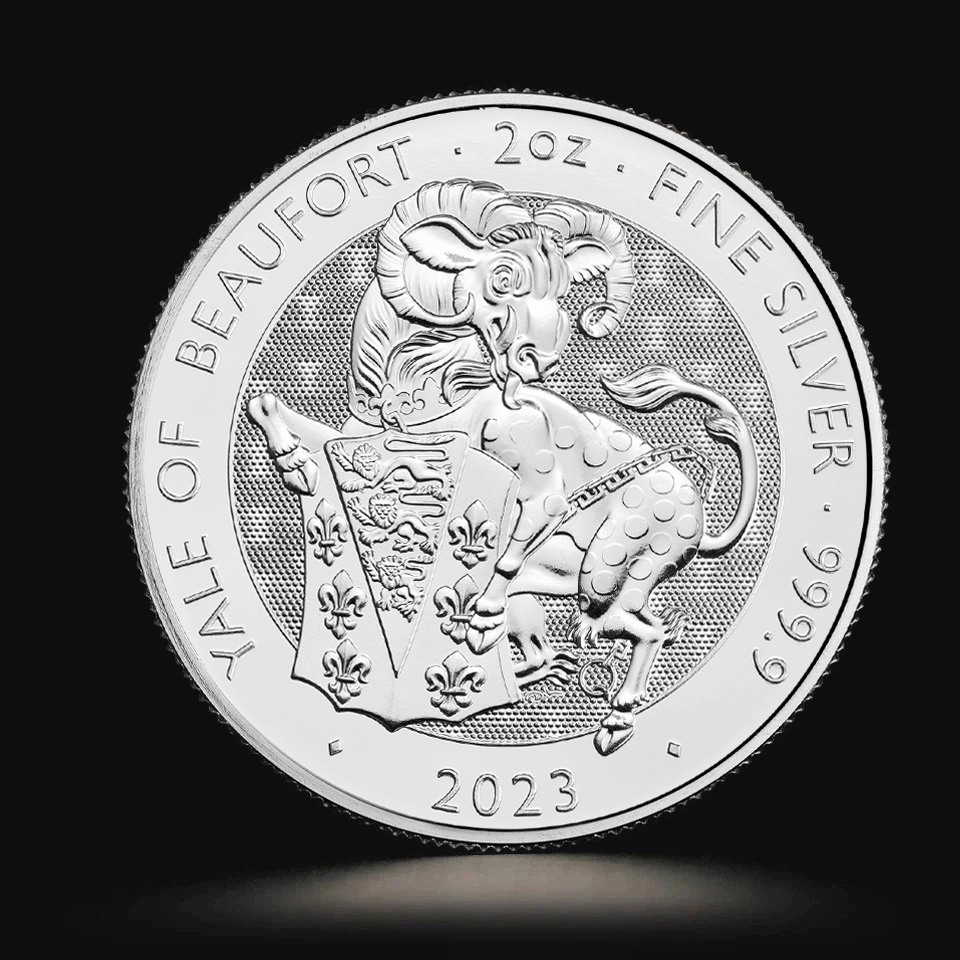 Srebrna moneta Bestie Tudorów: Yale Beaufortów 2 oz