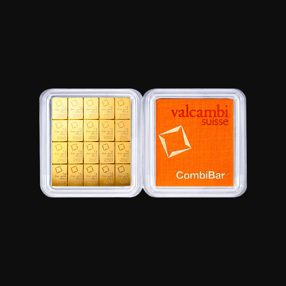 Sztabka złota Valcambi CombiBar 20 x 1 g
