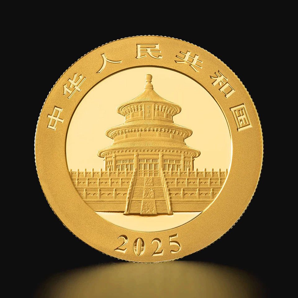 30 g Chinese Panda 2025 gold coin Tavex