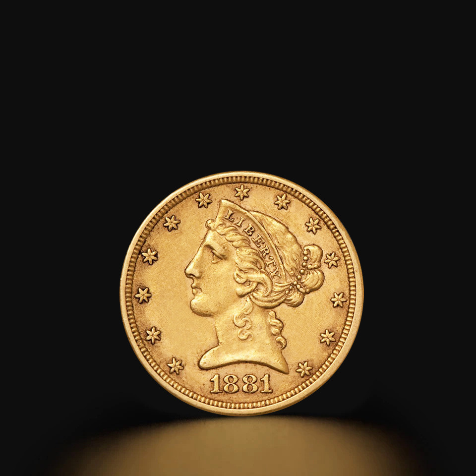 Złota moneta 5 dolarów 7,52 g