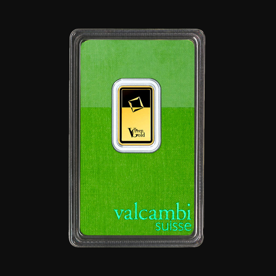 Sztabka złota 5g Valcambi Green Gold