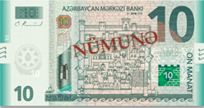 Manat azerski 10 AZN
