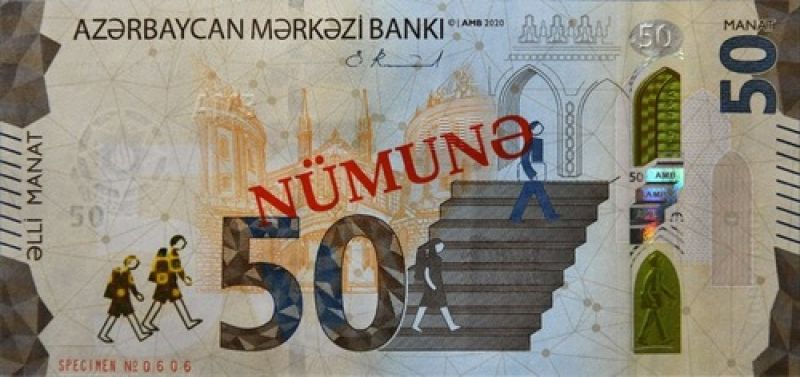 Manat azerski 50 AZN