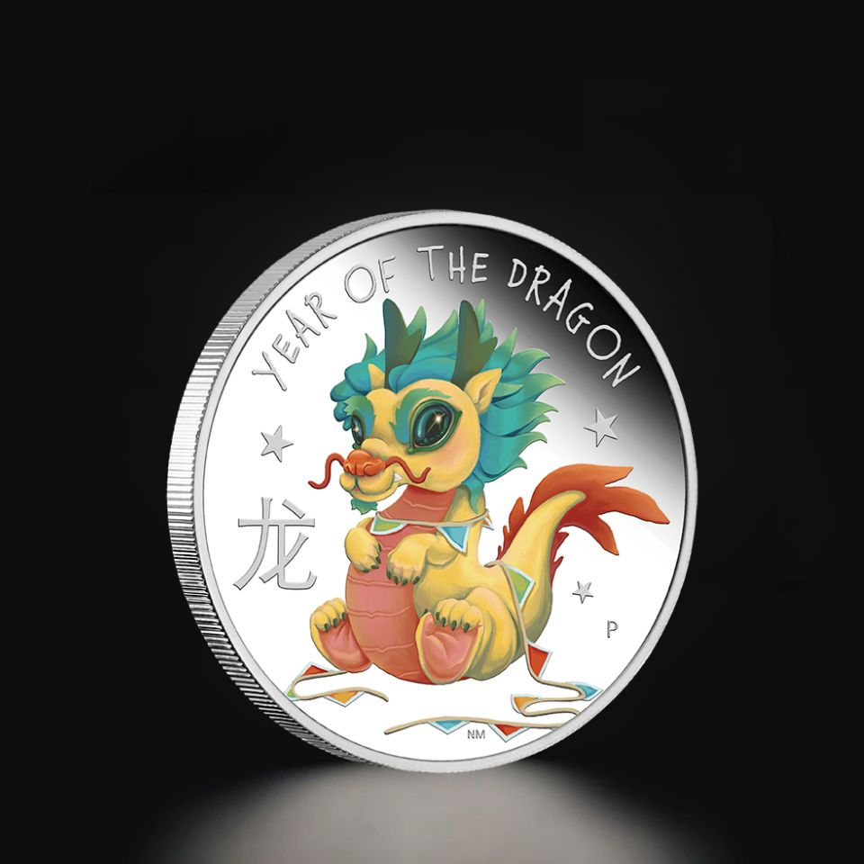 Srebrna moneta Baby Dragon 1/2 oz Proof