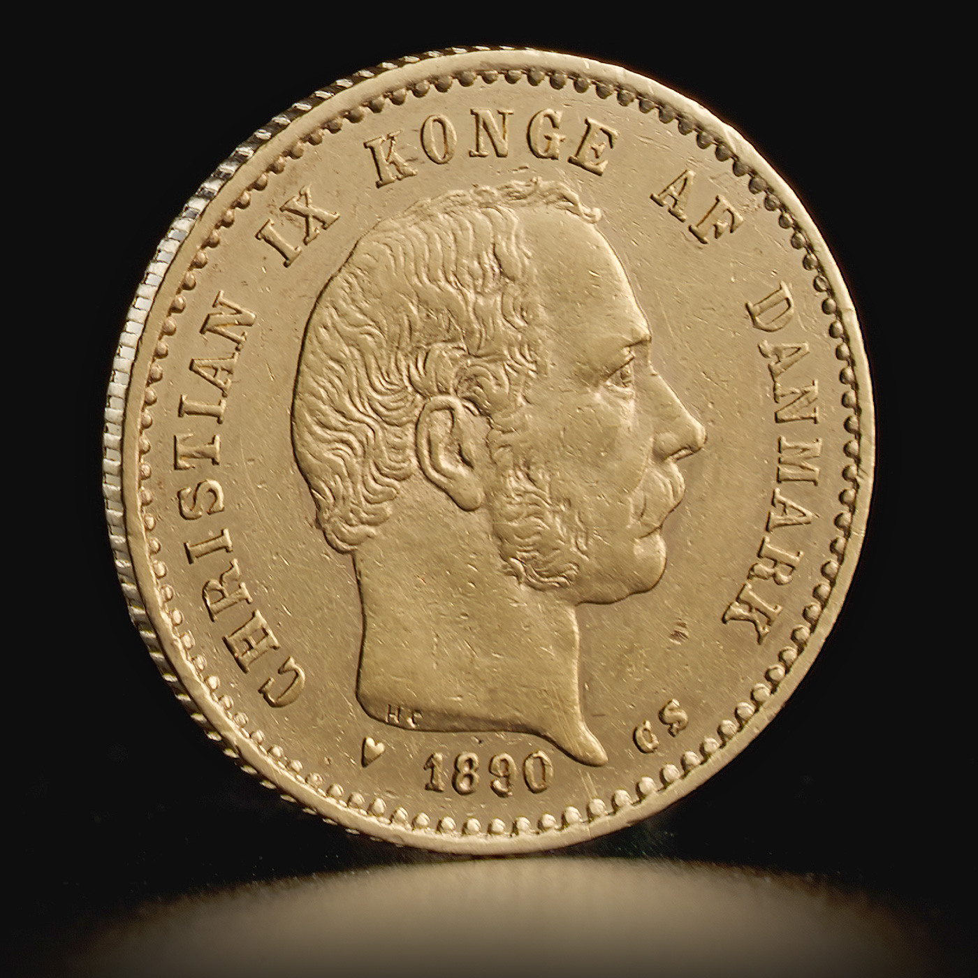 Złota moneta Duńskie 20 koron Christian IX 8,06 g