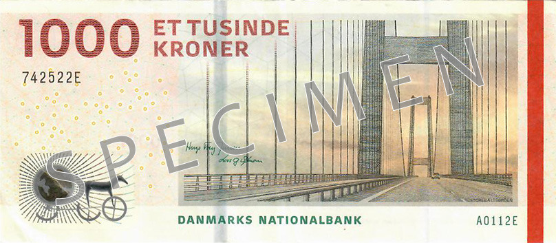 Korona duńska 1000 DKK