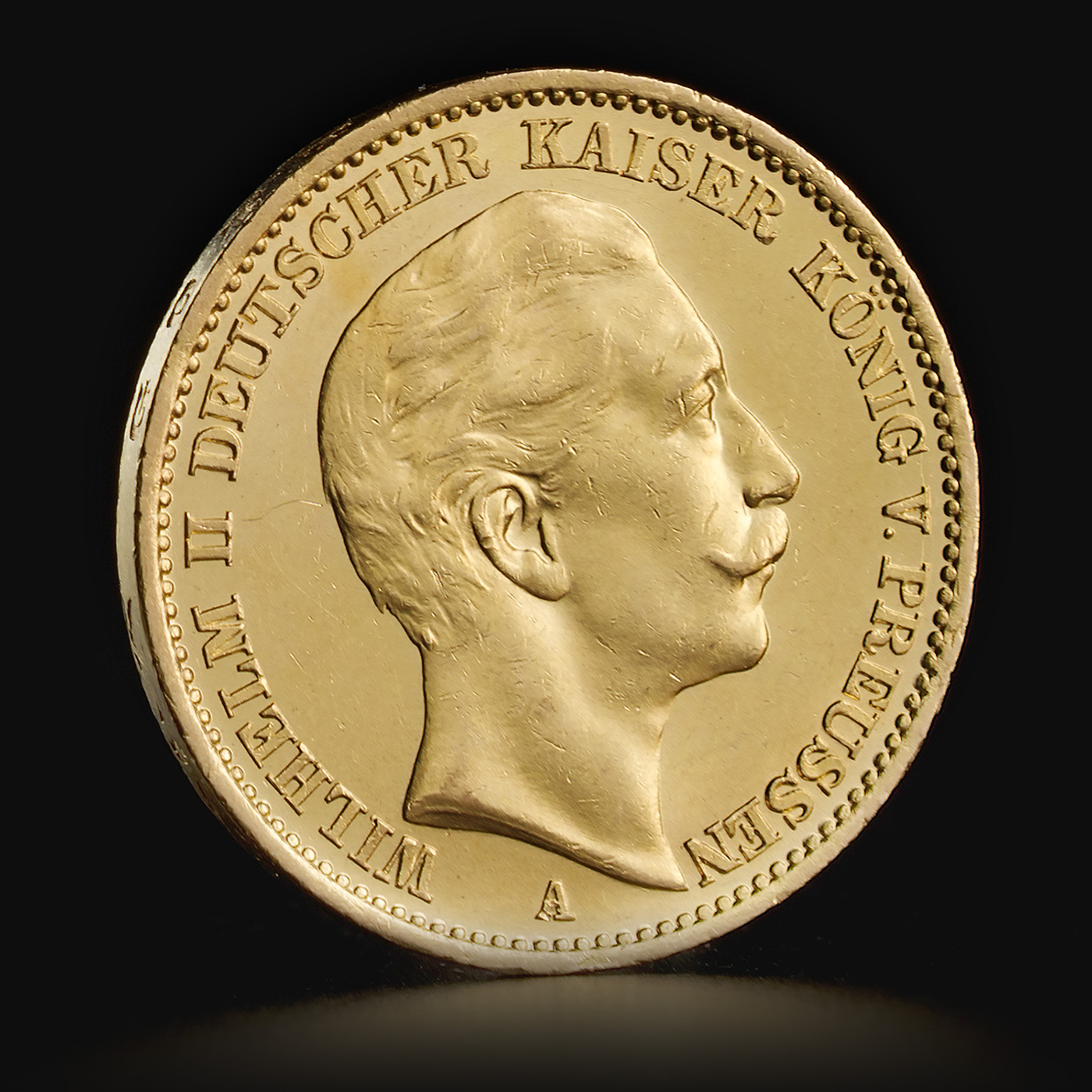 Złota moneta Niemieckie 20 Marek – Wilhelm II 7,17 g