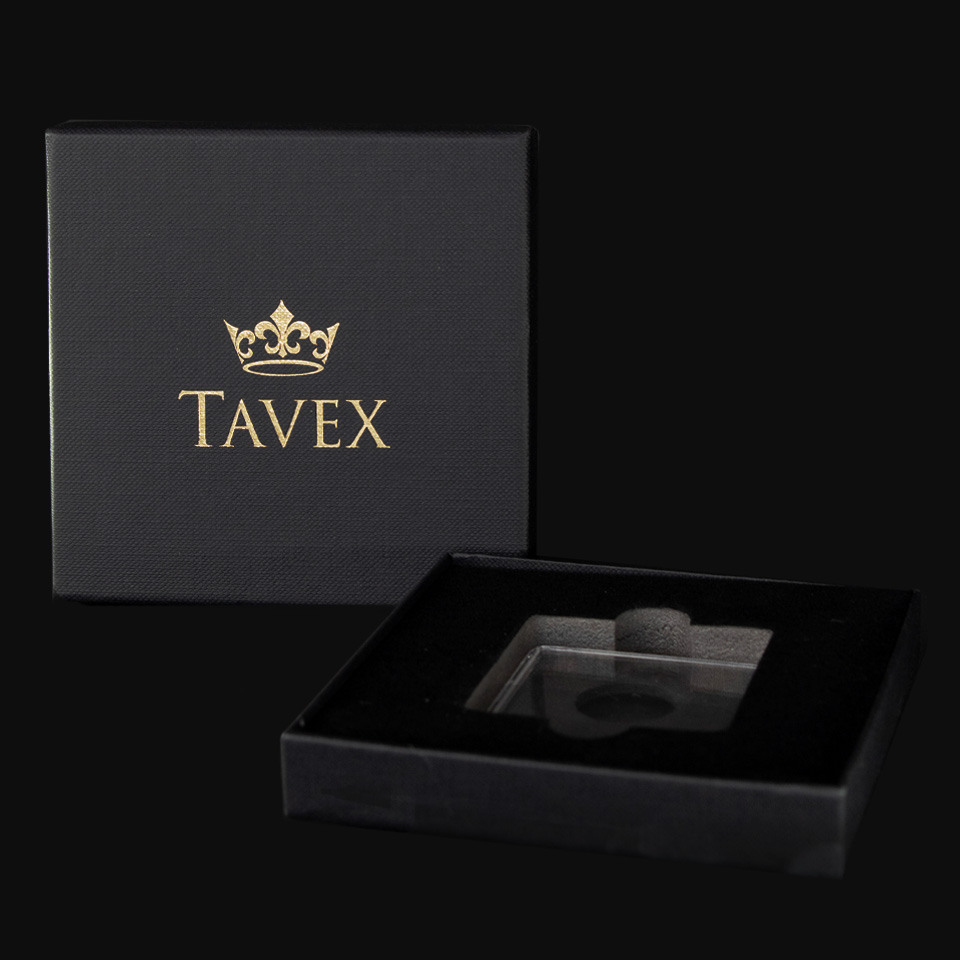 Etui na monetę Tavex - slim, czarne
