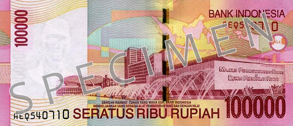 Rupia indonezyjska 100000 IDR