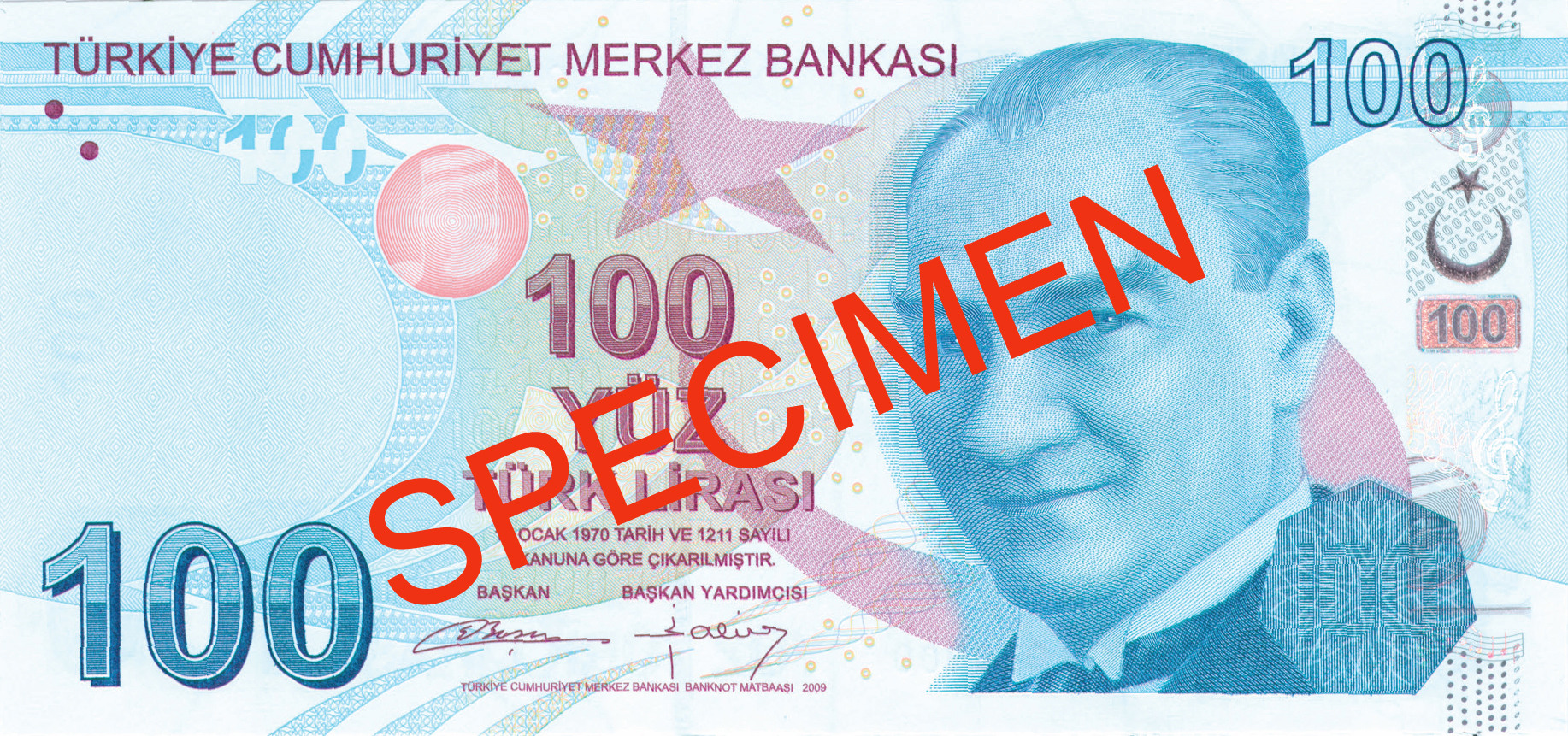 Lira turecka 100 TRY