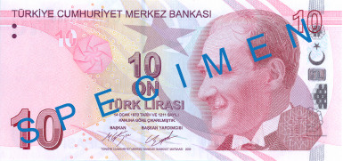 Lira turecka 10 TRY