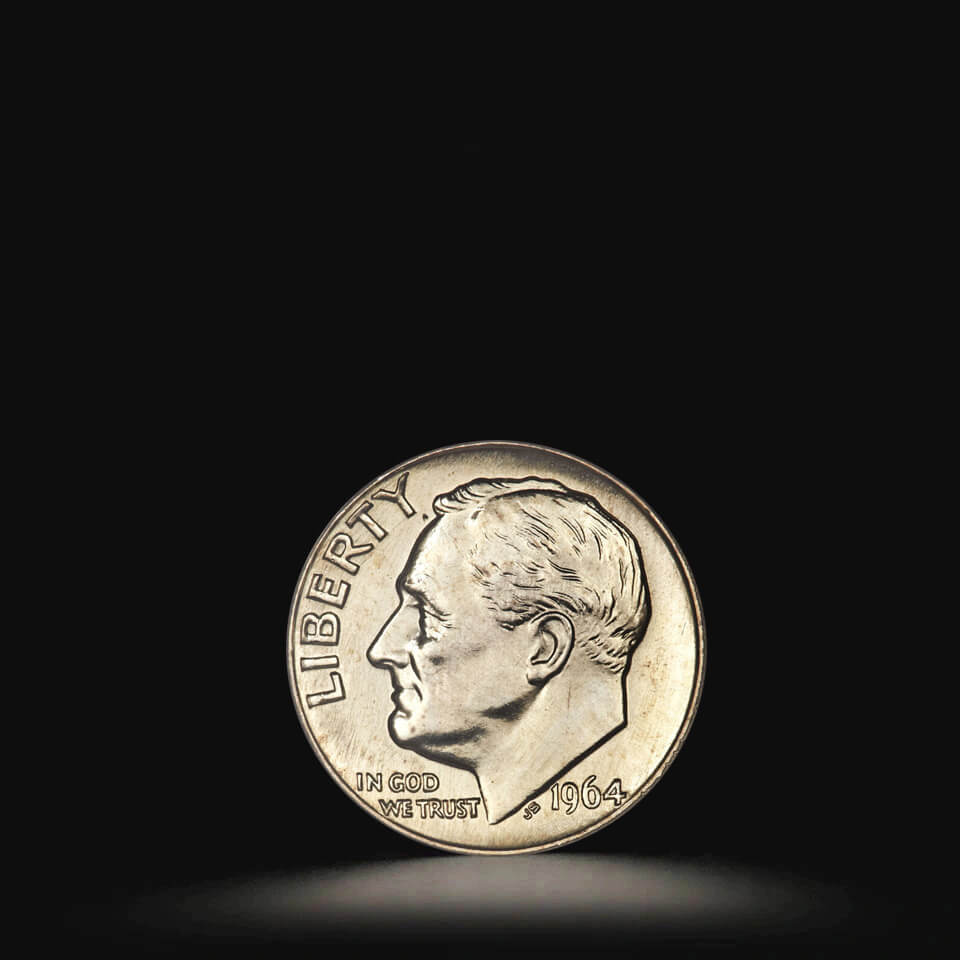 Srebrna moneta One Dime 10 centów 2,25 g