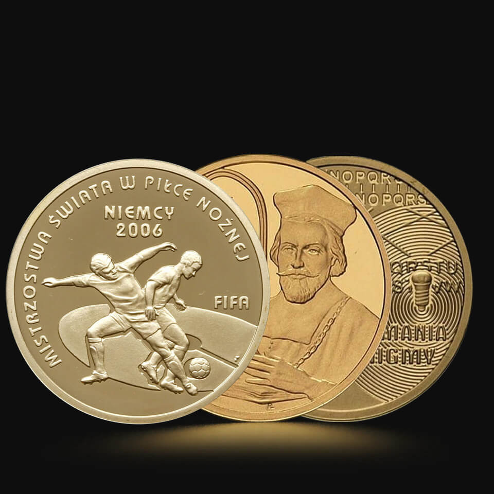 Złota moneta Polskie 100 Złotych Różne 7,20 g