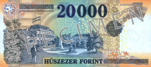 HUF rewers forinta węgierskiego (waluty Węgier)