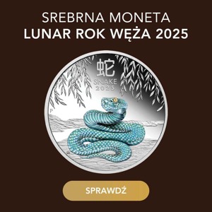 Srebrna moneta Lunar Rok Węża 2025