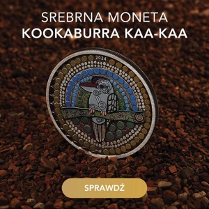 Srebrna moneta Kookaburra Kaa-Kaa