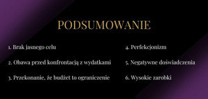 Dlaczego wciąż unikasz budżetu domowego? 6 powodów, które mogą Cię zaskoczyć - podsumowanie powodów
