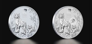 silver coin with privy mark